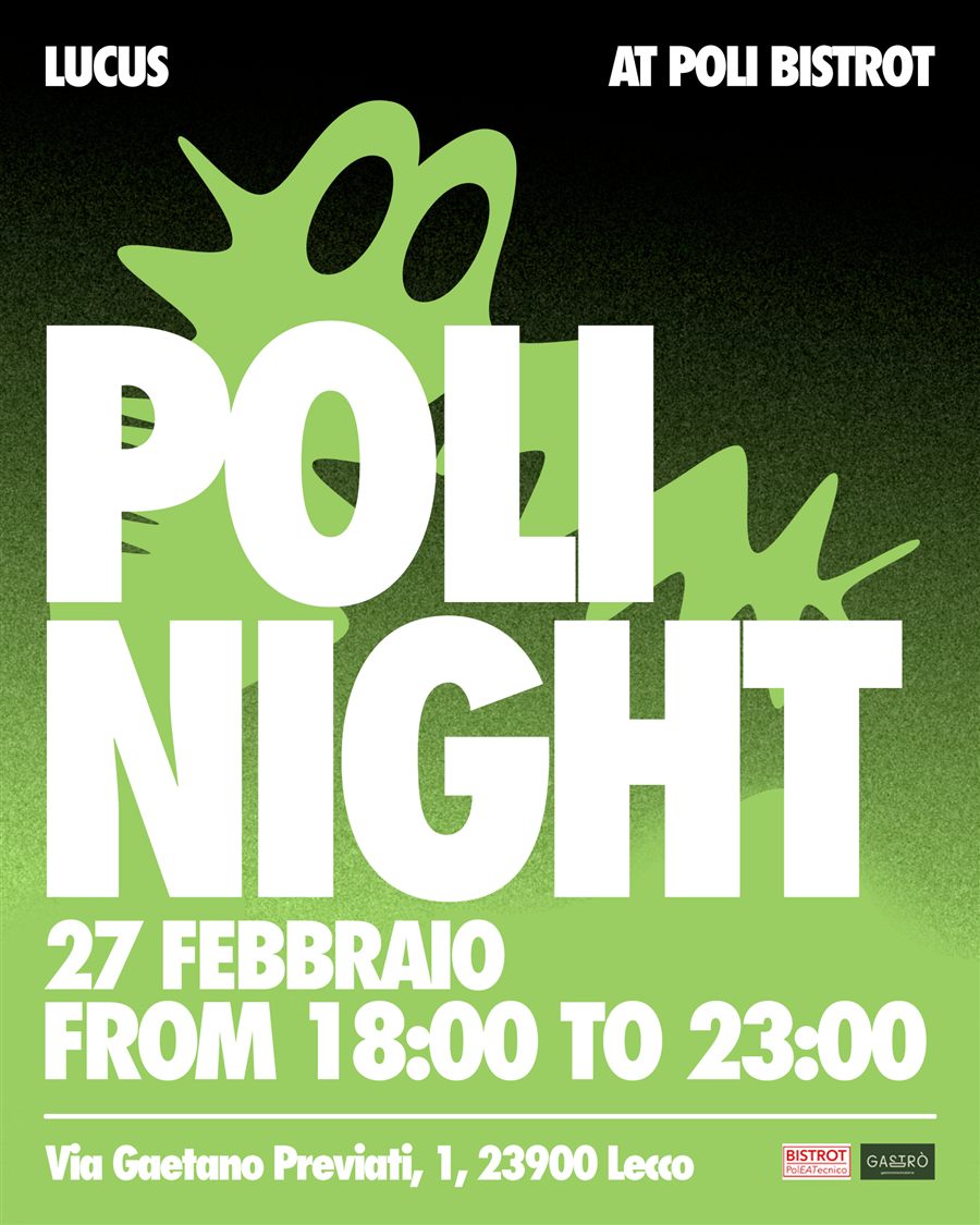 LUCUS Poli Night event flyer